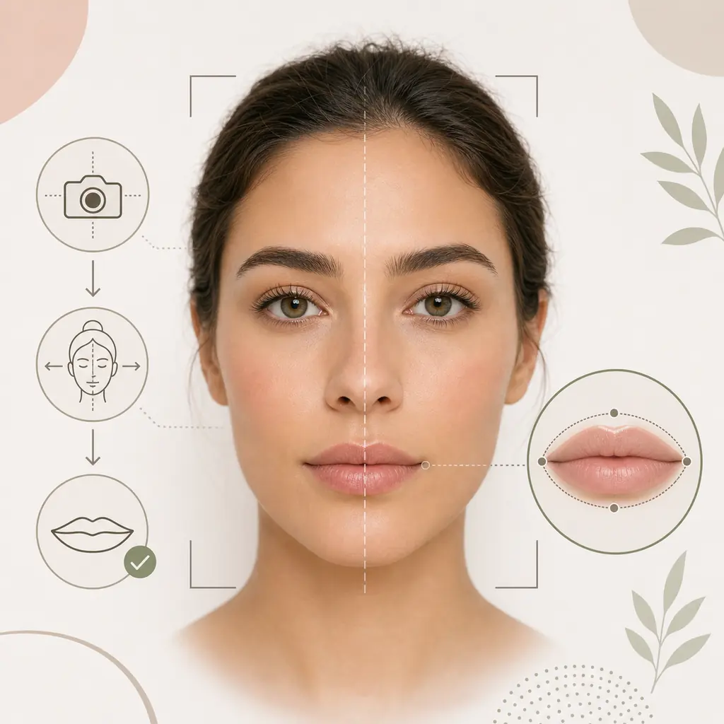 Erfahre, wie ovale Lippen aussehen, wie sie sich von runden, breiten, vollen und herzförmigen Lippen unterscheiden, plus Make-up-, Foto- und KI-Tipps.